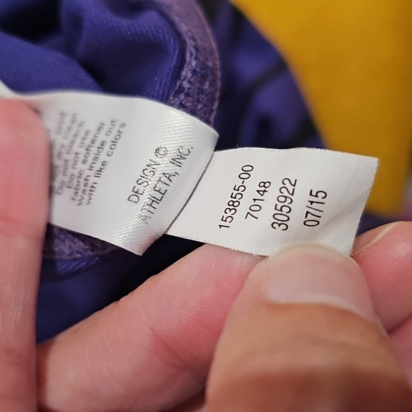 Athleta Relay Purple Stripe Tight/Legging Sz M EUC - Picture 14 of 14